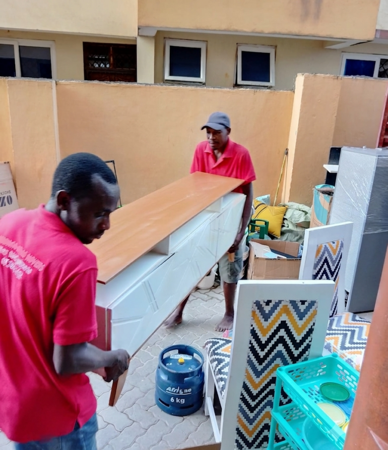 Mombasa Atlas Movers team loading residential furniture in Mtwapa
